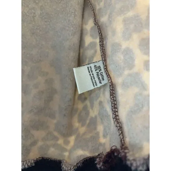 Vintage Havana Leopard Print Cotton-Blend Hoodie - Size large $99 - Picture 3 of 5